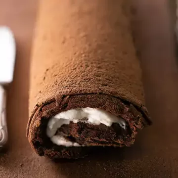 Rocambole suflê de chocolate