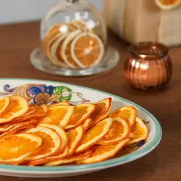Rodelas de laranja desidratadas na Air Fryer da Rita Lobo