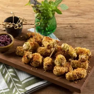 Rolinho de abobrinha crocante na Air Fryer da Rita Lobo