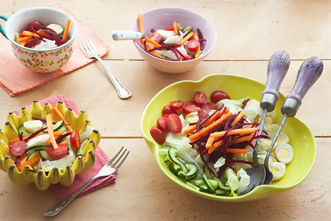 Salada colorida