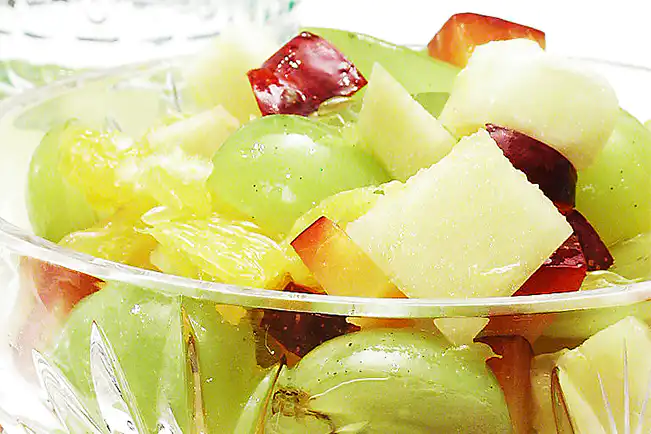 Salada de frutas ao vinho