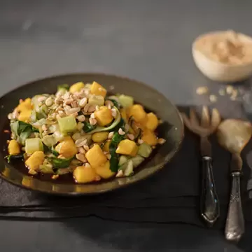Salada de pepino com manga