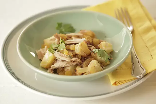 Receita de Salada de pernil com abacaxi