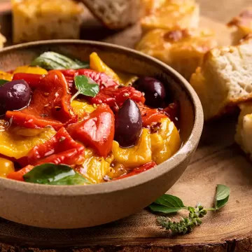 Salada de pimentão marinado
