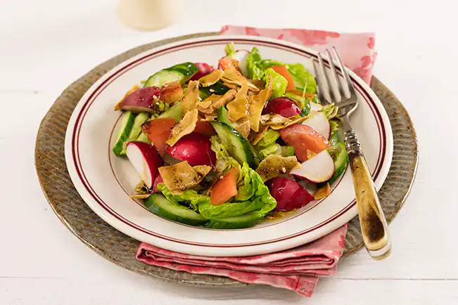 Salada Fatuche com alface