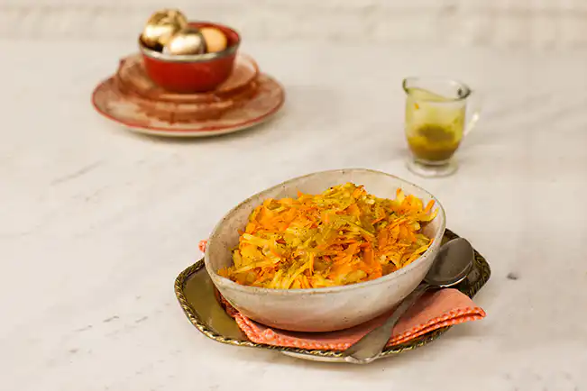 Salada marroquina de cenoura