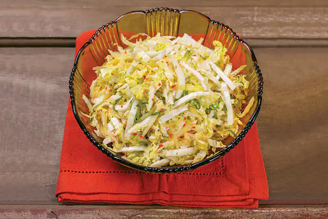 Salada picante de acelga