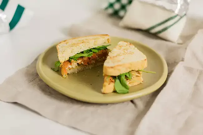 Receita de Sanduíche de frango com maçã