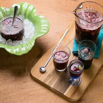 Sangria com frutas congeladas