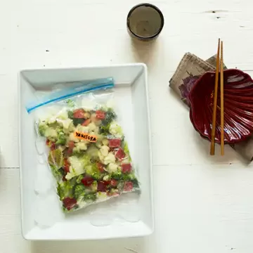 Seleta de legumes para yakissoba