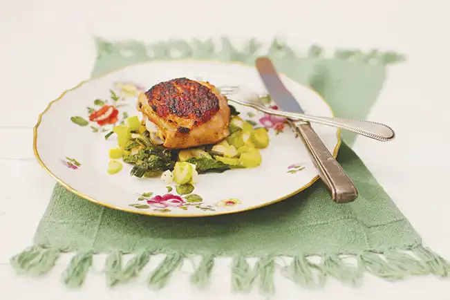 Receita de Sobrecoxa de frango com mel