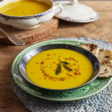 Sopa de abóbora assada