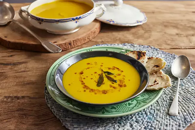 Receita de Sopa de abóbora assada