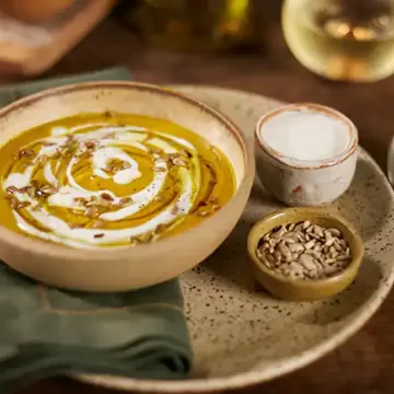 Sopa de cenoura assada