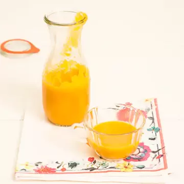 Sopa de cenoura com curry