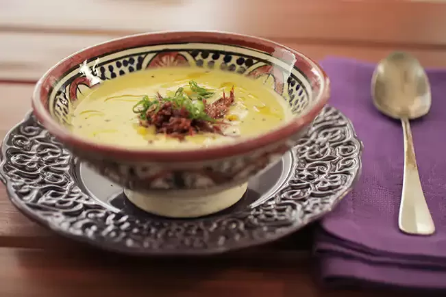 Receita de Sopa de milho com carne-seca