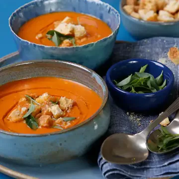 Sopa de tomate de forno