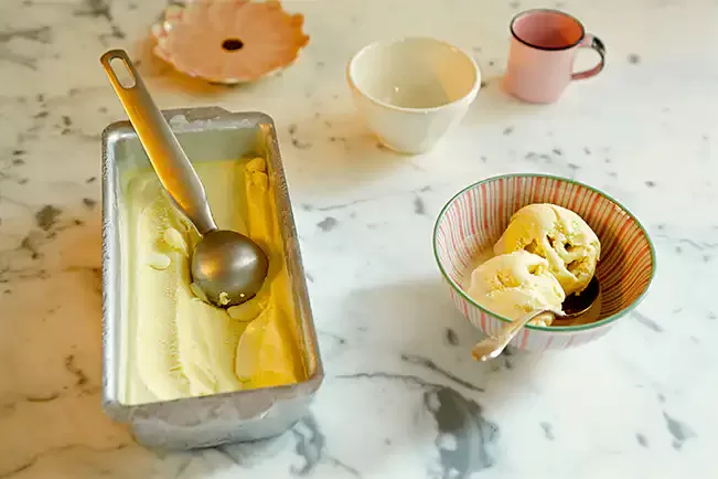 Receita de Sorvete de chá verde