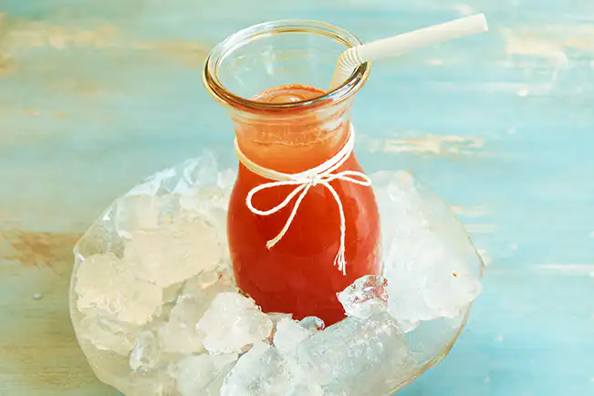 Suco de melancia com limão