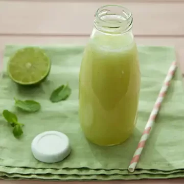 Suco refrescante de melão