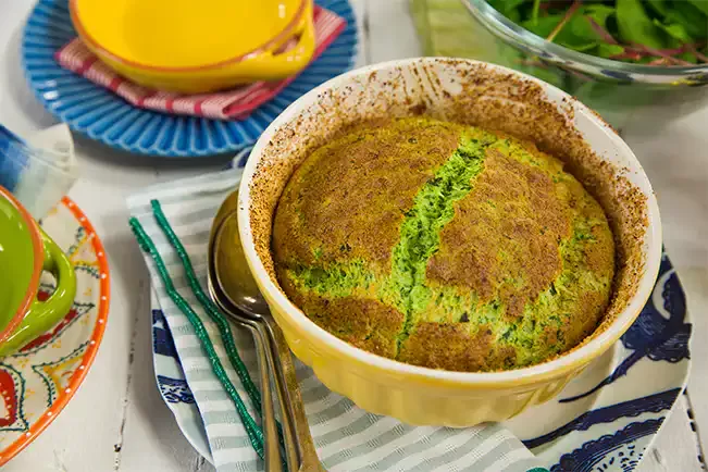 Receita de Suflê de espinafre