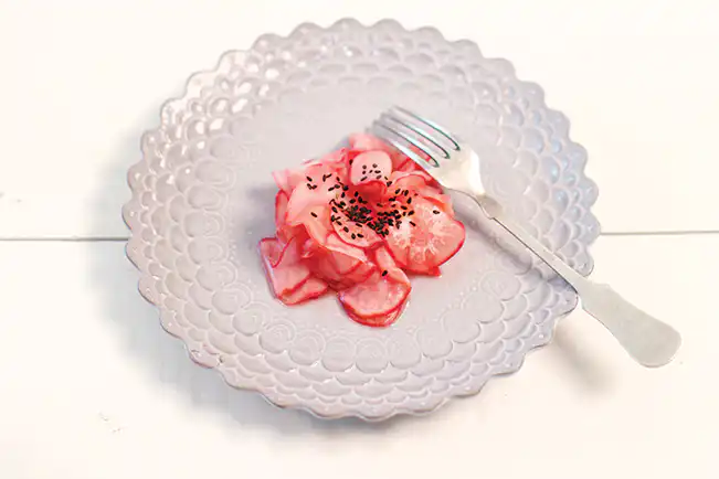 Sunomono de rabanete