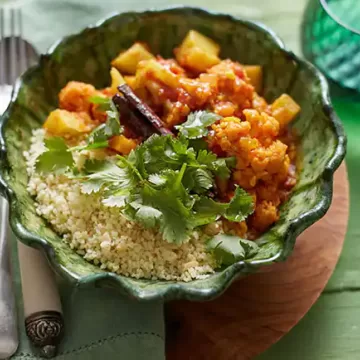 Tagine de legumes com cuscuz marroquino