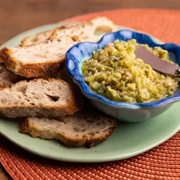 Tapenade de abobrinha (reaproveitamento)