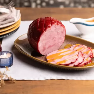 Tender com molho de mel e laranja
