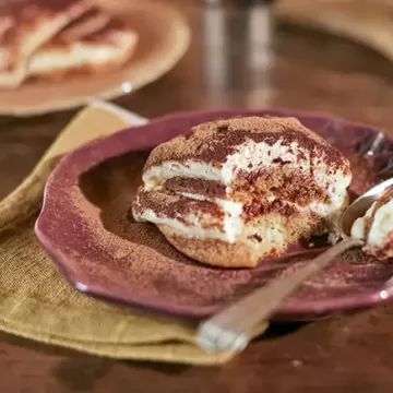 Tiramisu no prato