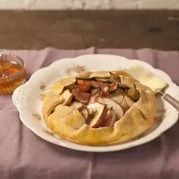 Torta com compota de frutas