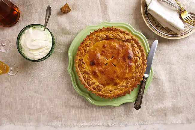 Torta de banana com nozes e especiarias