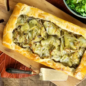Torta de batata com sardinha