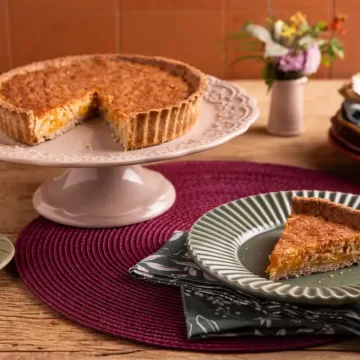 Torta de castanha-de-caju e damasco
