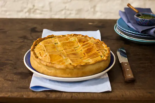 Torta de ricota com espinafre