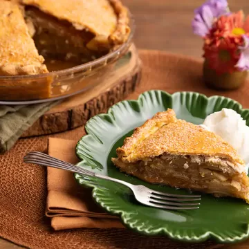 Torta prática de maçã verde