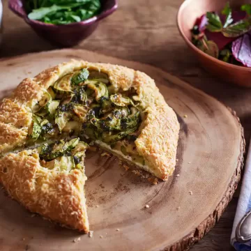 Torta rústica de abobrinha com ricota