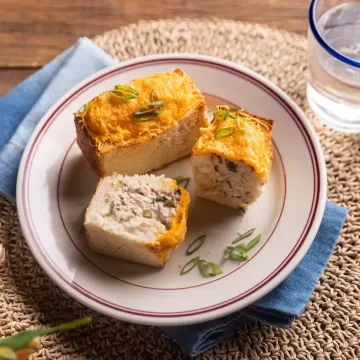 Tuna melt na Air Fryer da Rita Lobo (sanduíche de atum com queijo)