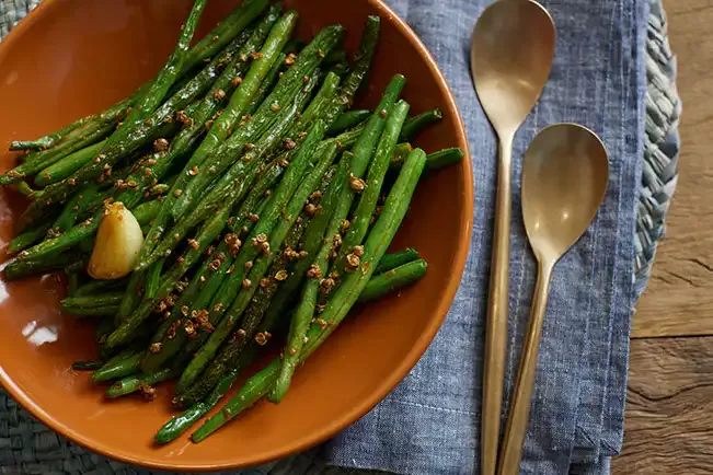 Receita de Vagem refogada com especiarias