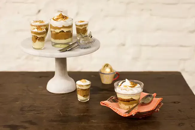 Receita de Verrines de pavê de banana