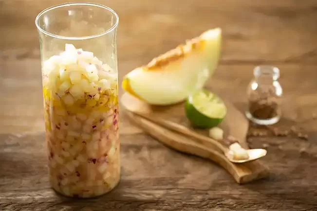 Receita de Vinagrete de melão