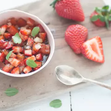 Vinagrete de morango