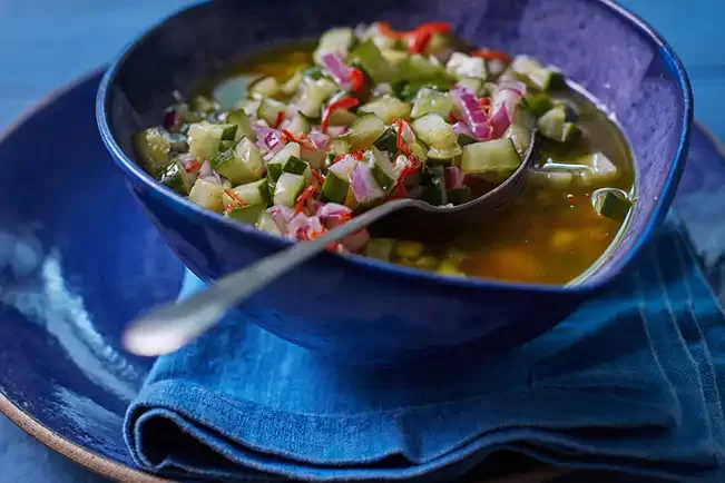 Receita de Vinagrete de pepino