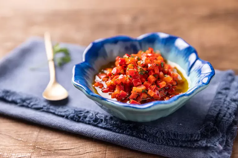 Receita de Vinagrete de pimentão