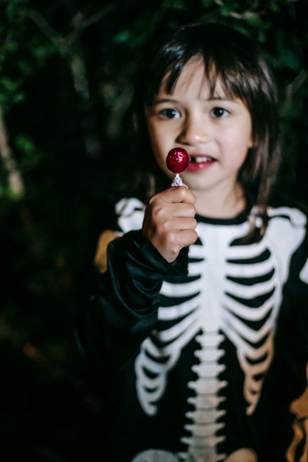 Pirulitos monstros de Halloween