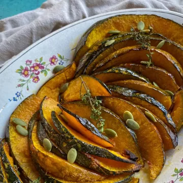 Abóbora cabotiá na airfryer