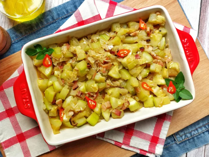 Receita de Abobrinha refogada