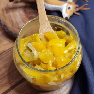 Antepasto de pimentão fácil