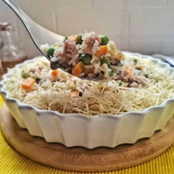 Arroz à grega com batata