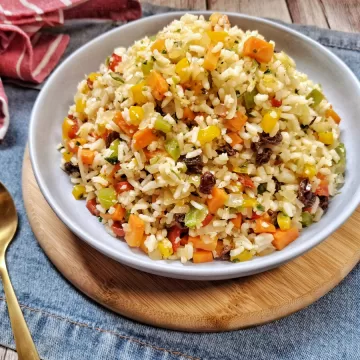 Arroz à grega fácil e rápido